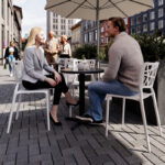 Ferrea bord med rund Ø85 cm skiva - Billede 3