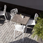 Ferrea bord med fyrkantig 70x70 cm skiva - Billede 4